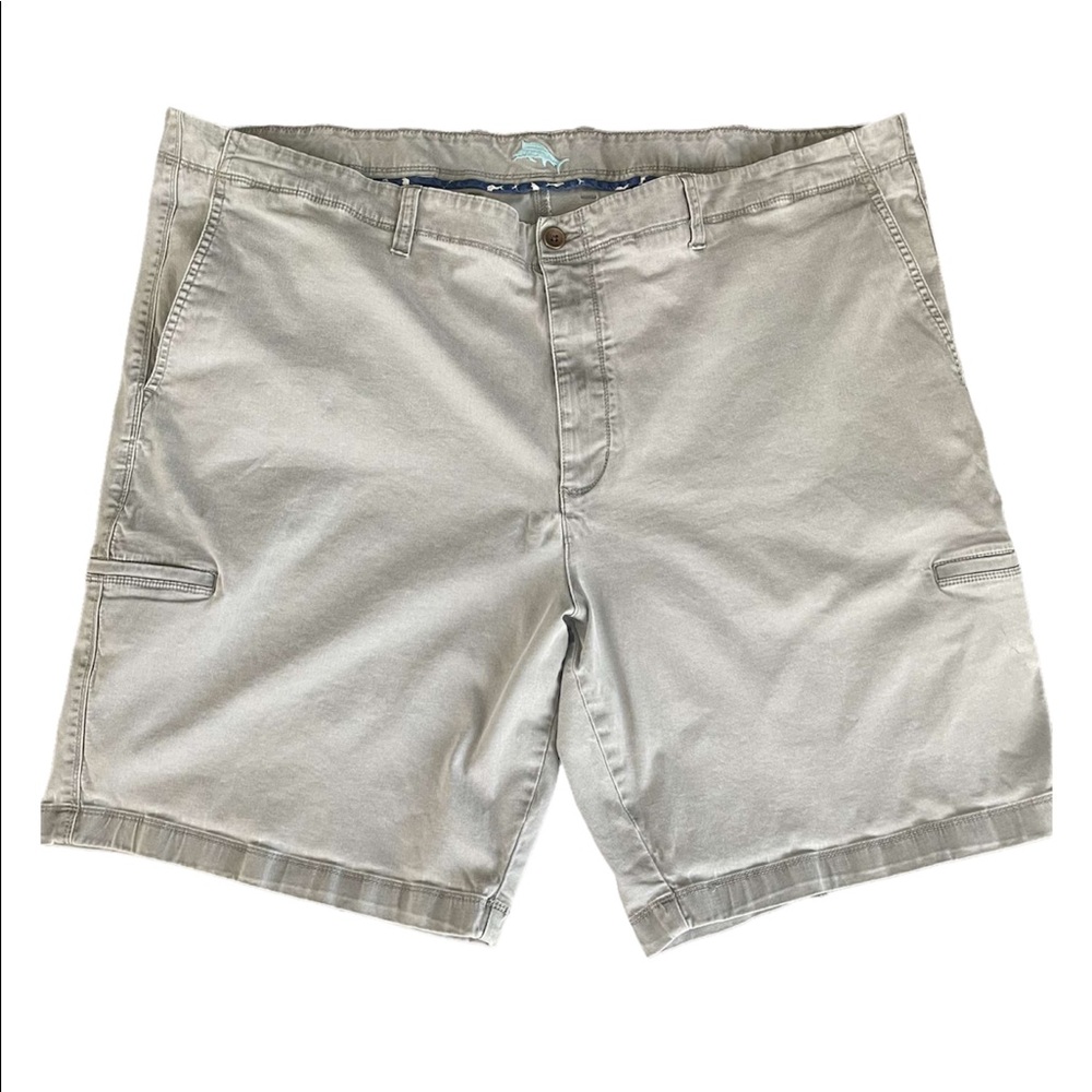 Tommy Bahama Men’s Grey Cargo Shorts Size 48 Regular Cotton Blend
